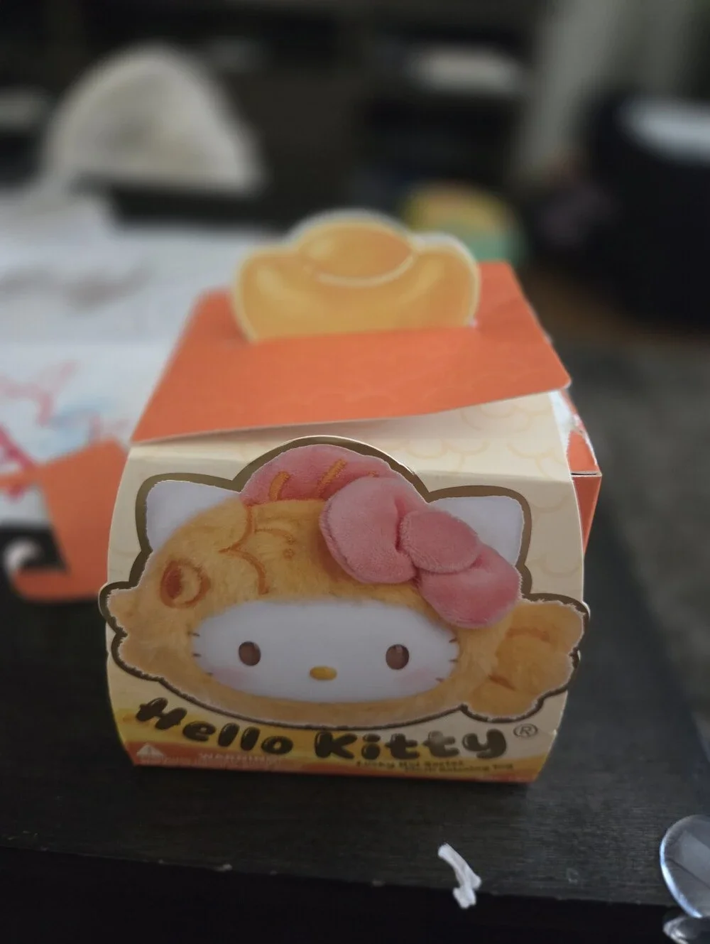 Hello Kitty Kids Accessory Box - Orange, Pink & White Plush Design